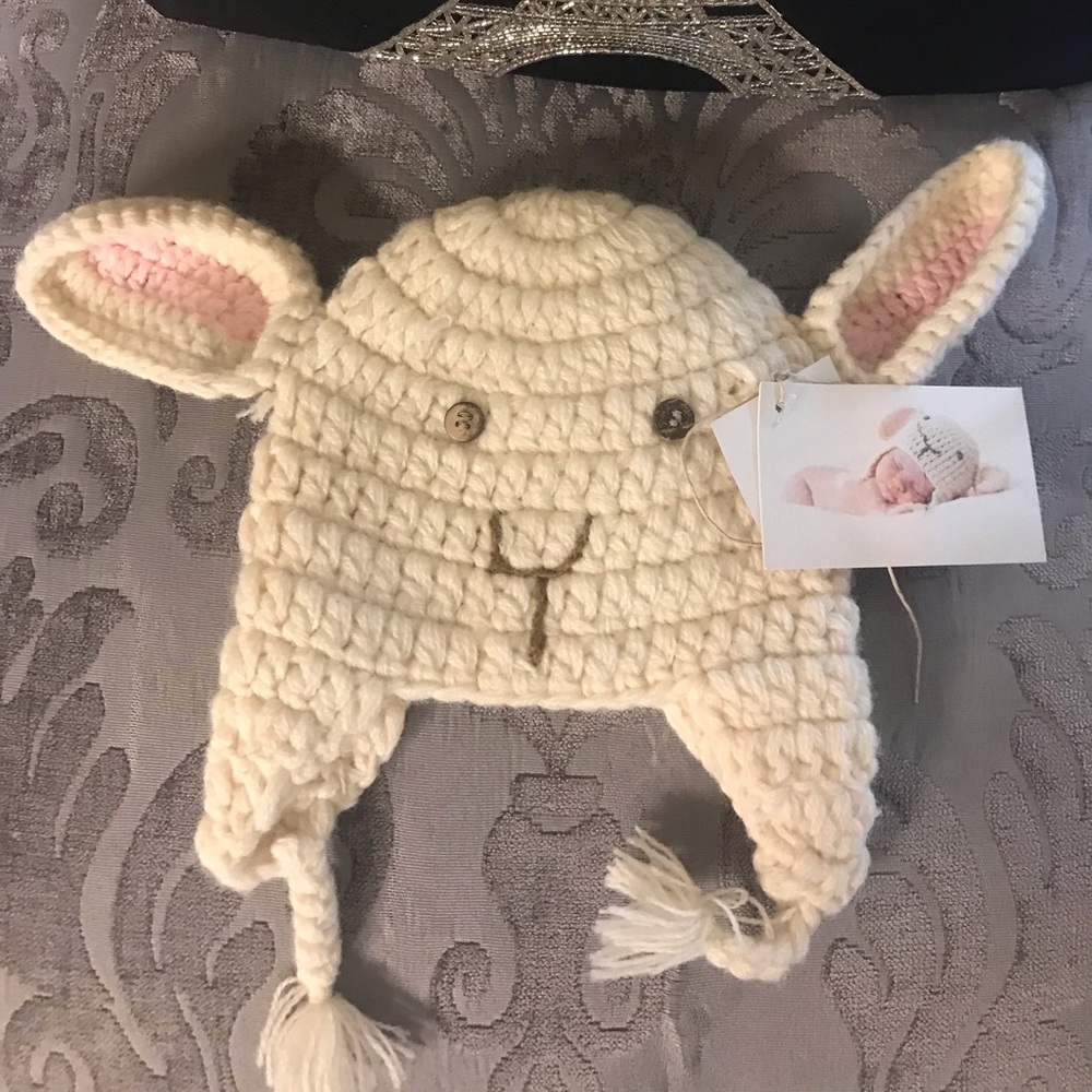 COPY - Mud pie Newborn Lamb Hat New